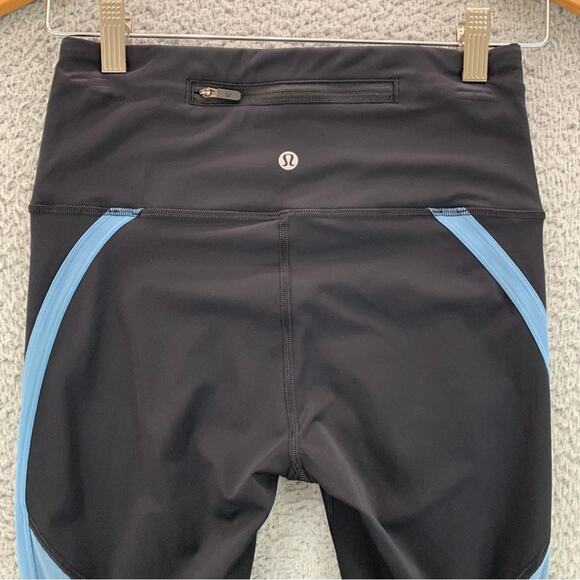 Lululemon Women's Zip the Line Mesh Running Crop 23” -  LW6ASPS  -  Size:  6 - Picture 8 of 16